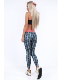 Coral sports leggings with patterns MR11514 - Online store - Boutique